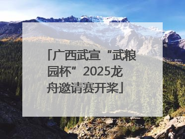 广西武宣“武粮园杯”2025龙舟邀请赛开桨