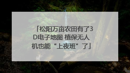 松阳万亩农田有了3D电子地图 植保无人机也能“上夜班”了