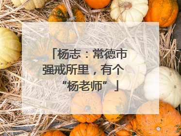 杨志：常德市强戒所里，有个“杨老师”