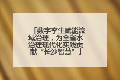 数字孪生赋能流域治理，为全省水治理现代化实践贡献“长沙智慧”