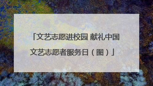 文艺志愿进校园 献礼中国文艺志愿者服务日（图）