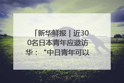 新华鲜报｜近300名日本青年应邀访华：“中日青年可以创造更好的未来”