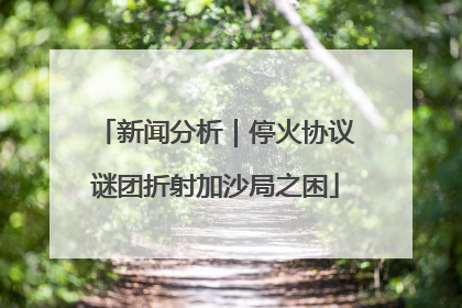 新闻分析｜停火协议谜团折射加沙局之困