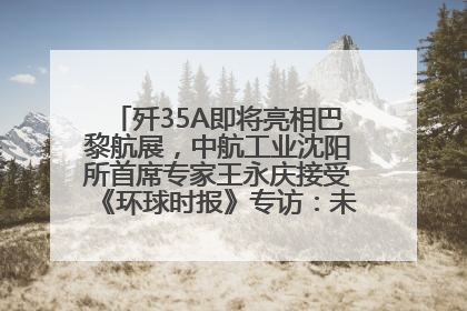 歼35A即将亮相巴黎航展，中航工业沈阳所首席专家王永庆接受《环球时报》专访：未来数量可以有很多