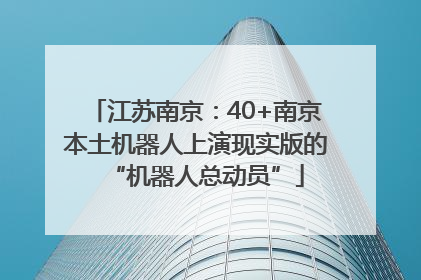 江苏南京：40+南京本土机器人上演现实版的“机器人总动员”