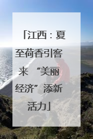 江西：夏至荷香引客来 “美丽经济”添新活力