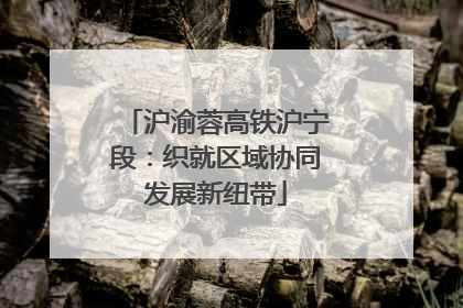 沪渝蓉高铁沪宁段：织就区域协同发展新纽带
