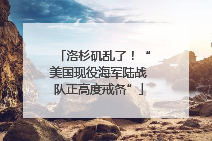 洛杉矶乱了！“美国现役海军陆战队正高度戒备”
