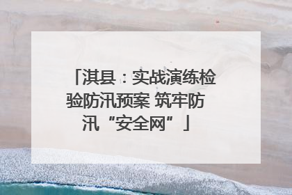 淇县：实战演练检验防汛预案 筑牢防汛“安全网”