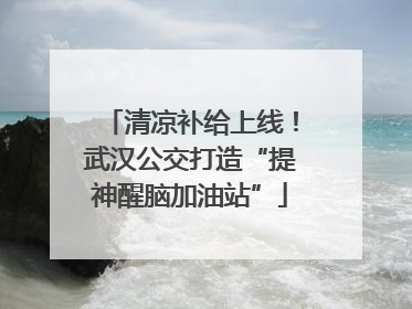 清凉补给上线！武汉公交打造“提神醒脑加油站”