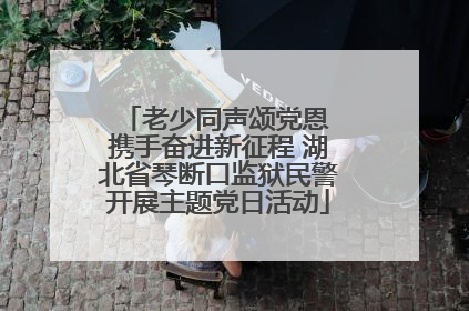 老少同声颂党恩 携手奋进新征程 湖北省琴断口监狱民警开展主题党日活动