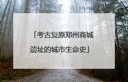 考古复原郑州商城遗址的城市生命史