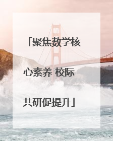 聚焦数学核心素养 校际共研促提升