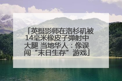 英摄影师在洛杉矶被14毫米橡皮子弹射中大腿 当地华人：像误闯“末日生存”游戏