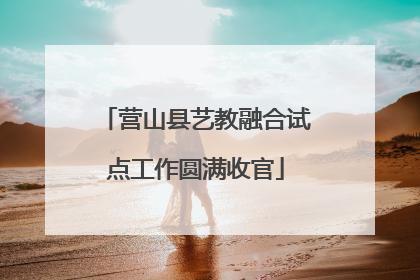 营山县艺教融合试点工作圆满收官