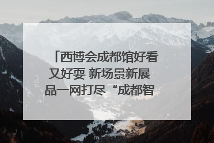 西博会成都馆好看又好耍 新场景新展品一网打尽“成都智造”｜西博视界