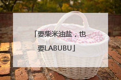 要柴米油盐，也要LABUBU