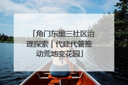 角门东里三社区治理探索｜代建代管推动荒地变花园