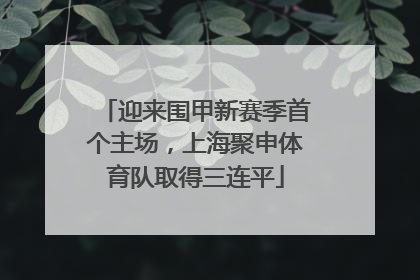 迎来围甲新赛季首个主场，上海聚申体育队取得三连平