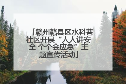 赣州赣县区水科巷社区开展“人人讲安全 个个会应急”主题宣传活动