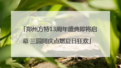 郑州方特13周年盛典即将启幕 三园同庆点燃夏日狂欢