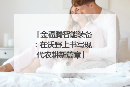 金福腾智能装备：在沃野上书写现代农耕新篇章