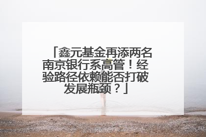 鑫元基金再添两名南京银行系高管！经验路径依赖能否打破发展瓶颈？