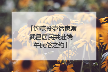 钓粽投壶话家常 武昌居民共赴端午民俗之约