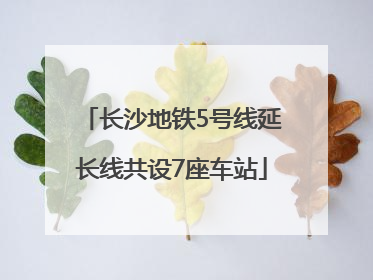 长沙地铁5号线延长线共设7座车站