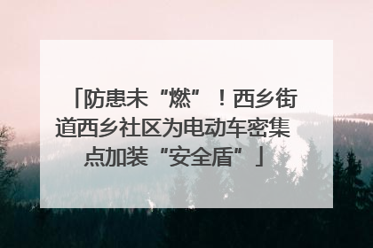 防患未“燃”！西乡街道西乡社区为电动车密集点加装“安全盾”