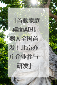 首款家庭桌面AI机器人全国首发！北京亦庄企业参与研发