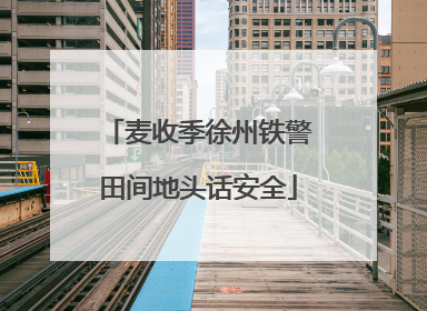 麦收季徐州铁警田间地头话安全