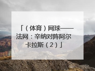 （体育）网球——法网：辛纳对阵阿尔卡拉斯（2）