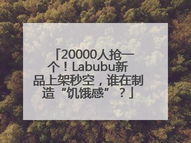 20000人抢一个！Labubu新品上架秒空，谁在制造“饥饿感”？
