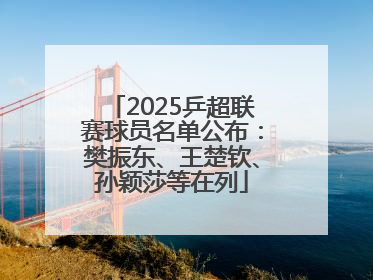 2025乒超联赛球员名单公布：樊振东、王楚钦、孙颖莎等在列