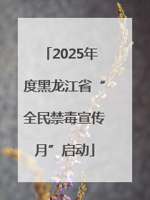 2025年度黑龙江省“全民禁毒宣传月”启动