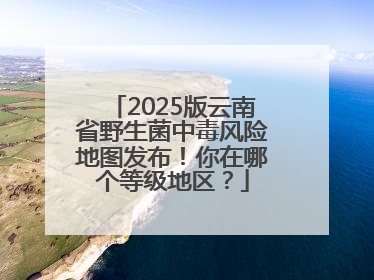 2025版云南省野生菌中毒风险地图发布！你在哪个等级地区？