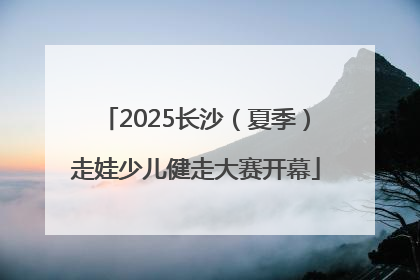 2025长沙（夏季）走娃少儿健走大赛开幕