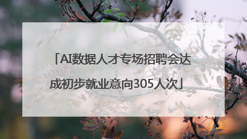 AI数据人才专场招聘会达成初步就业意向305人次