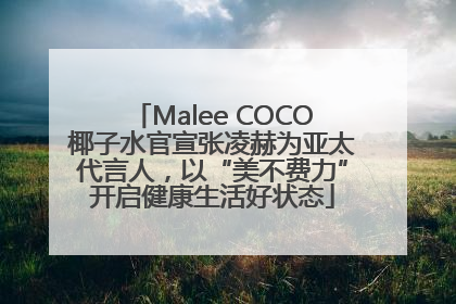 Malee COCO椰子水官宣张凌赫为亚太代言人，以“美不费力”开启健康生活好状态