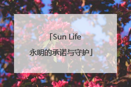 Sun Life永明的承诺与守护